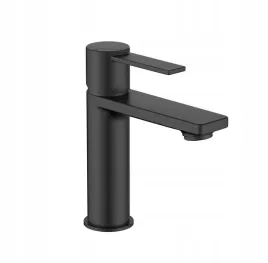 roca-targa-cold-start-bateria-umywalkowa-jednouchwyto-bez-korka-czarny-mat