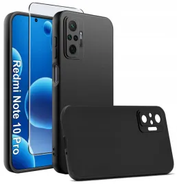 etui-czarne-matowe-silikon-slim-do-xiaomi-redmi-note-10-pro-szklo-9h