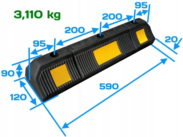 separator-ogranicznik-parkingowy-590mm-stan-opakowania-oryginalne