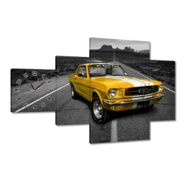 zegary-130x80-oldtimer-zolty-ford-mustang