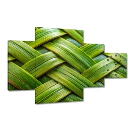 zegary-130x80-zielona-plecionka-zielony-rattan