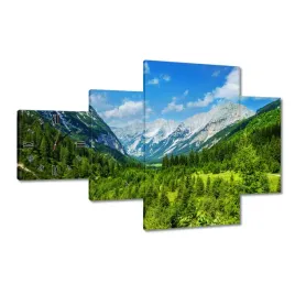 zegary-130x80-gorski-pejzaz-z-pieknymi-chmurkami-drzewa-w-gorach