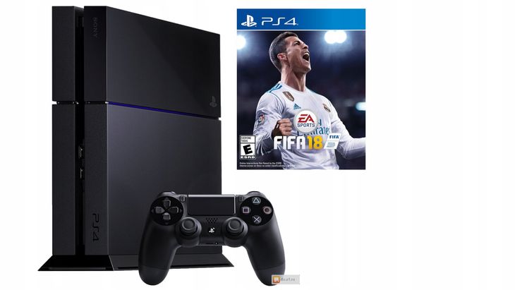 Konsola Sony PlayStation 4 PS4 500 GB czarny Pad Gra Komplet