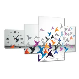 zegary-130x80-origami-ptaki-w-locie