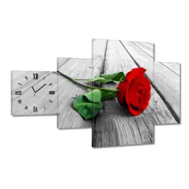 zegary-130x80-czerwona-roza-na-deskach
