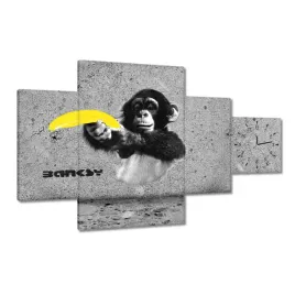 zegary-130x80-banksy-banan-malpa