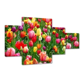 zegary-130x80-kolorowe-tulipany-na-lace