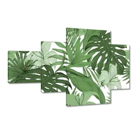 zegary-130x80-monstera-nowoczesny-wzor