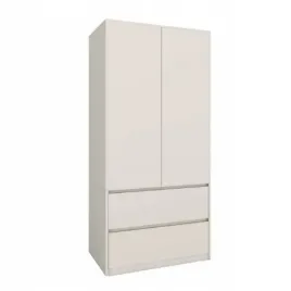 nowoczesna-szafa-90-cm-garderoba-dwudrzwiowa-2-szuflady-mat-kaszmir