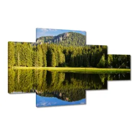 zegary-130x80-gorski-pejzaz-z-pieknymi-chmurkami-drzewa-w-gorach