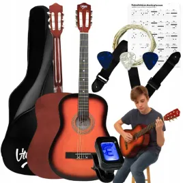 gitara-klasyczna-4-4-stroik-pokrowiec-kostki-pasek-struny-zestaw-prezent