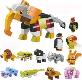 klocki-konstrukcyjne-zwierzeta-12w1-slon-papuga-kalendarz-adwentowy-prezent