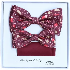 komplet-mucha-tata-i-syn-swiateczny-bordo