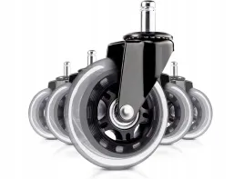 kolka-poliuretanowe-75mm-lozyskowane-fotel-biurowy-gaming-ochrona