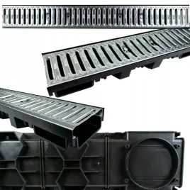 odwodnienie-liniowe-garazu-odplyw-kanal-ruszt-stal-100-cm-1-m-kratka