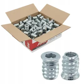 mufa-do-drewna-m6-x-20-mm-100-szt-dwugwintowa-wkrecana-z-kolnierzem