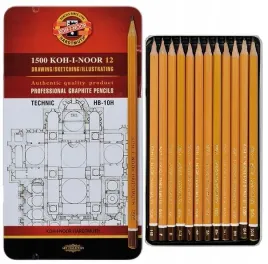 olowki-techniczne-zestaw-olowkow-do-szkicowania-koh-i-noor-hb-10h-12-sztuk