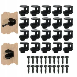 czarna-podporka-do-polki-szklanej-wspornik-podporka-na-wkret-zestaw