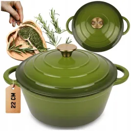 garnek-zeliwny-3l-emaliowany-z-pokrywa-oliwkowy-gaz-indukcja-piekarnik