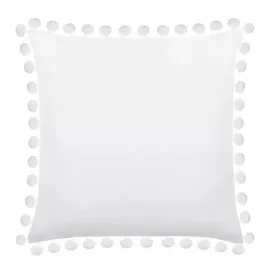 poszewka-na-poduszke-40x40-biala-poduszka-welur-pomponiki-dekoracyjna