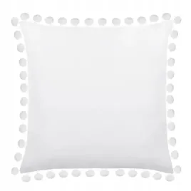 modna-poszewka-dekoracyjna-pomponiki-welur-40x40-biala-poduszka-ozdobna
