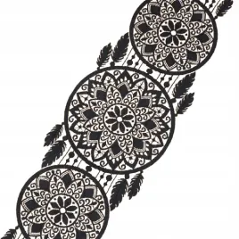 bieznik-lapacz-snow-zakardowy-czarny-44x224-cm-z-motywem-boho-elegancki