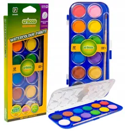 farby-akwarelowe-szkolne-wodne-dla-dzieci-cricco-28-mm-12-kolorow-pedzel