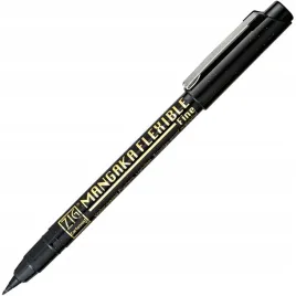 pisak-pedzelkowy-brush-pen-kuretake-mangaka-flexible-black-fine-czarny