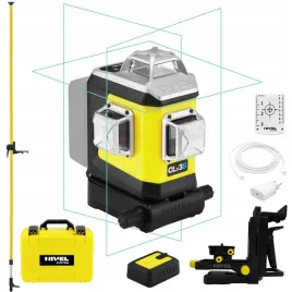 laser-3-plaszczyznowy-niebieski-nivel-system-clx3b-tyczka
