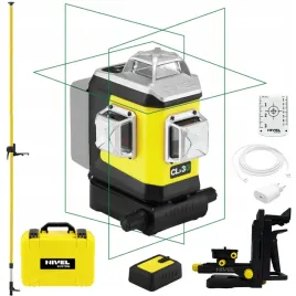 laser-krzyzowy-3-plaszczyznowy-zielony-nivel-system-clx3g-tyczka-36m
