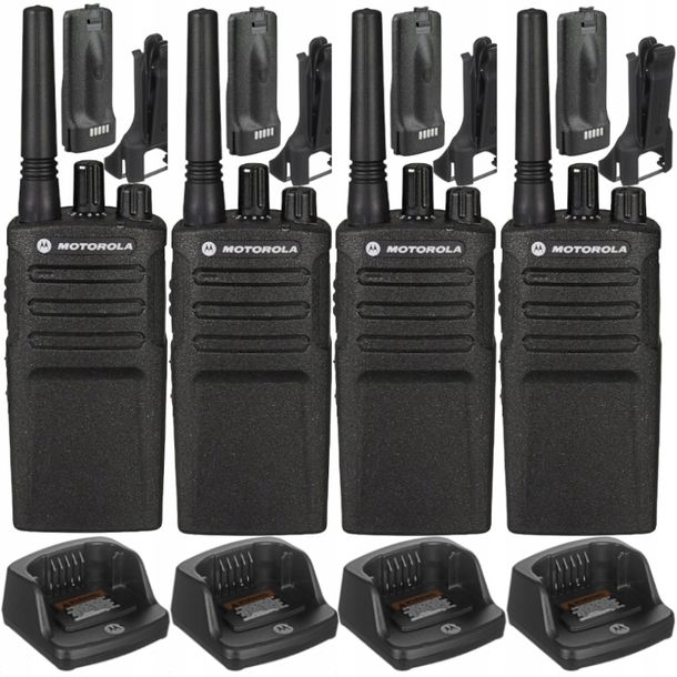 MOTOROLA 4x Radiotelefon walkie-talkie XT-420 PMR446 9km