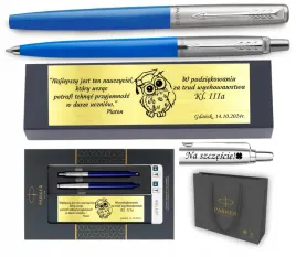 prezent-na-swieta-pioro-wieczne-i-dlugopis-parker-jotter-blue-z-grawerem