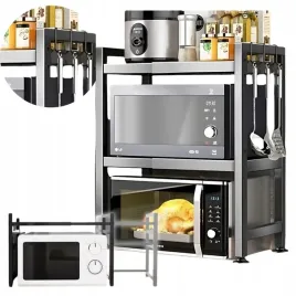 polka-kuchenna-stojak-stelaz-nad-mikrofalowke-teleskopowa-haczyki