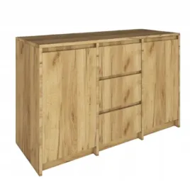 komoda-3-szuflady-2-drzwi-nowoczesna-pojemna-bezuchwytowe-dab-craft-zloty
