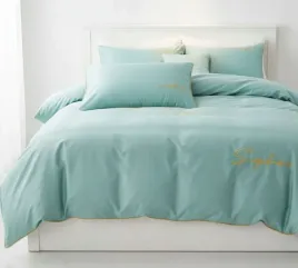 elegancka-posciel-haftowana-z-lamowka-kolor-mietowy-160x200-komfort-i-styl