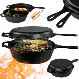 rondel-zeliwny-z-patelnia-3-w-1-patelnia-brytfanna-garnek-26-cm