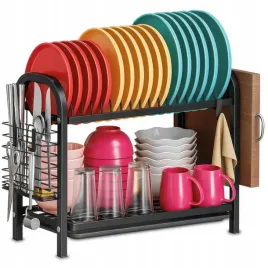 suszarka-do-naczyn-dwupoziomowa-ociekacz-talerze-sztucce-uchwyt-na