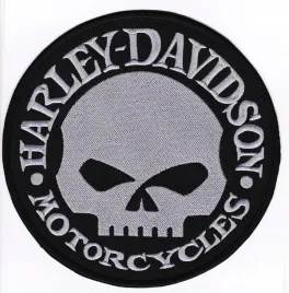 var-naszywka-harley-davidson-20-cm-skull-szara
