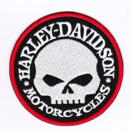 var-naszywka-harley-davidson-85-cm-skull-bialo-czerwona