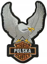 var-naszywka-motor-cycles-polska-orzel-25-x-32cm-szara