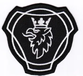 var-naszywka-scania-8cm-tuning-czarno-biala