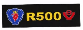 var-naszywka-scania-r500-v8-27-x-8-cm
