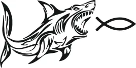 var-naklejka-shark-16x8-czarna