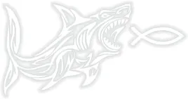 var-naklejka-shark-16x8-biala
