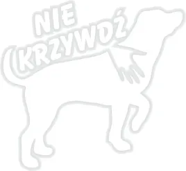 var-naklejka-pies-nie-krzywdz-12x11-biala-wlepa