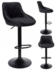 hoker-czarny-tapicerowany-pikowany-obrotowy-z-oparciem-regulowany-loft