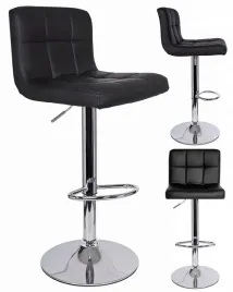 hoker-kuchenny-obrotowy-czarny-z-oparciem-loft-regulowany-wysoki