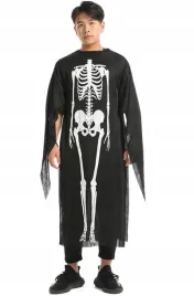 kostium-na-halloween-przebranie-kosciotrup-szkielet-ponczo-tunika-