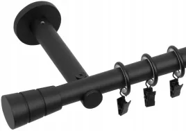 karnisz-pojedynczy-200-cm-19-mm-czarny-mat-bialy-mat-wybor-zakonczen