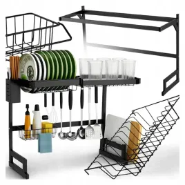 ociekacz-duza-suszarka-stojaca-na-naczynia-talerze-sztucce-czarna